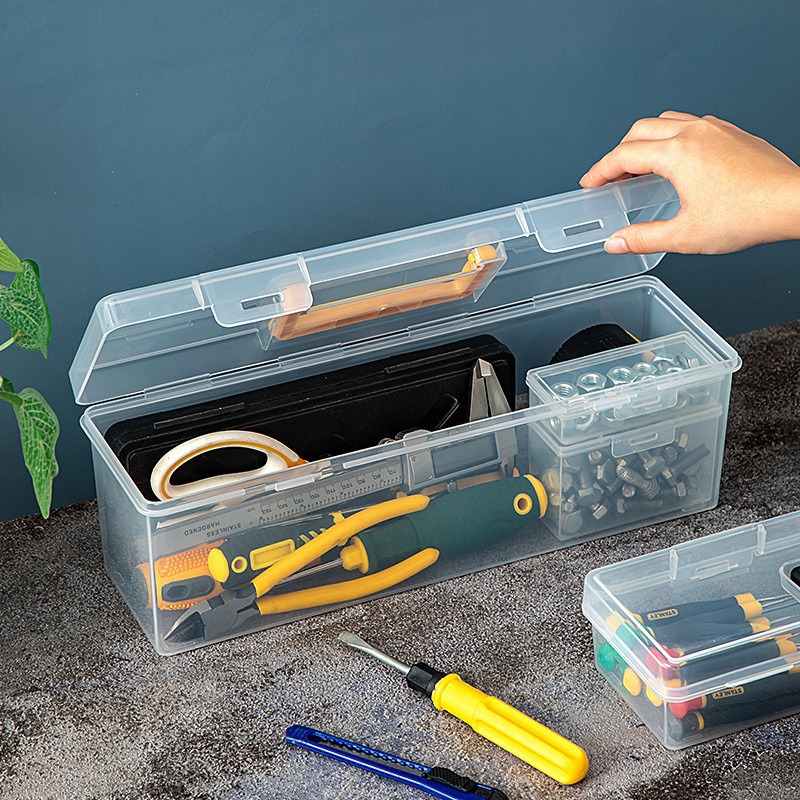 Workshop Tools Box - Stackable Tool Parts Storage Box Set