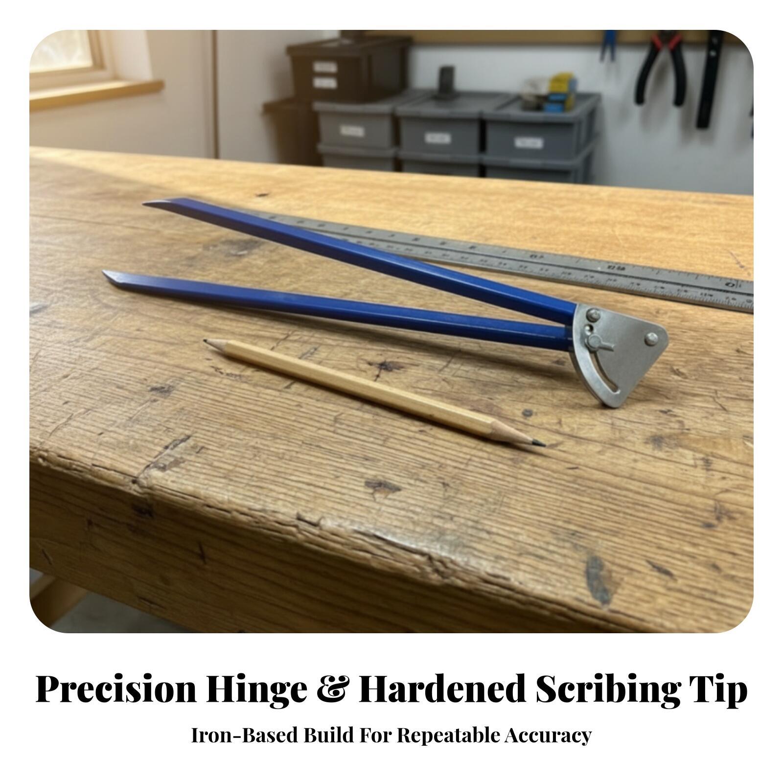 Workshop Marking Tools - Adjustable Marking Compass with Locking Screw