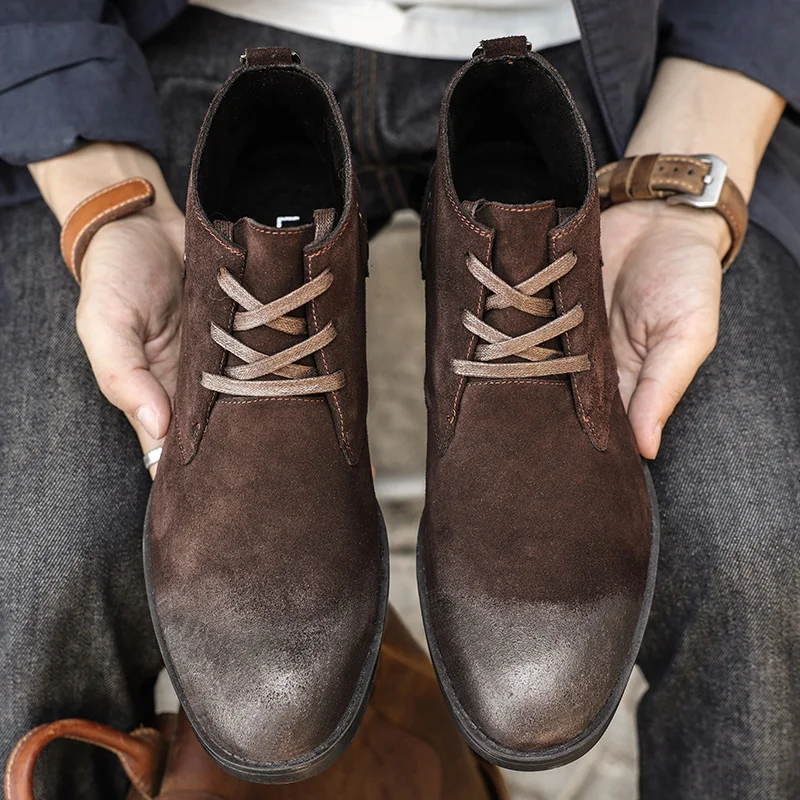 New Cow Suede Ankle Boots Hand - огляд і ціна Tools Work