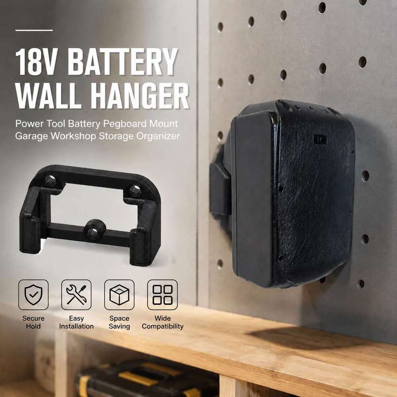 18V Battery Wall Hanger Power  - огляд і ціна Workshop Tools Hanger
