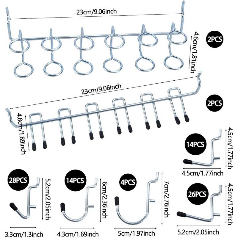 170Pcs Pegboard Hooks Assortme - огляд і ціна Workshop Tools Board